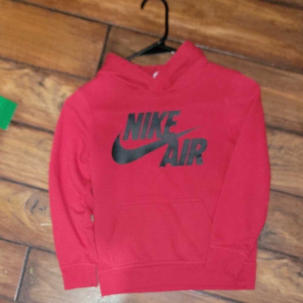 Nike Kids Hoodie in Bold Red with Black Logo